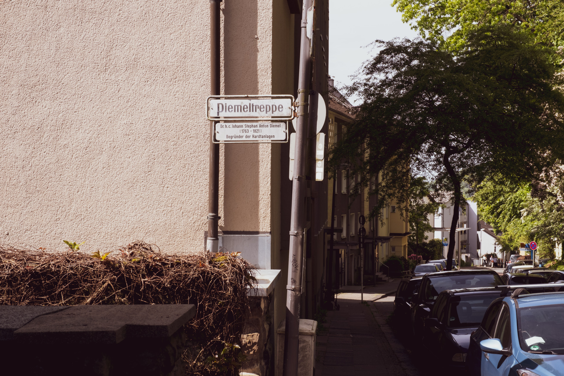 Diemeltreppe Street Sign, Wuppertal, Germany