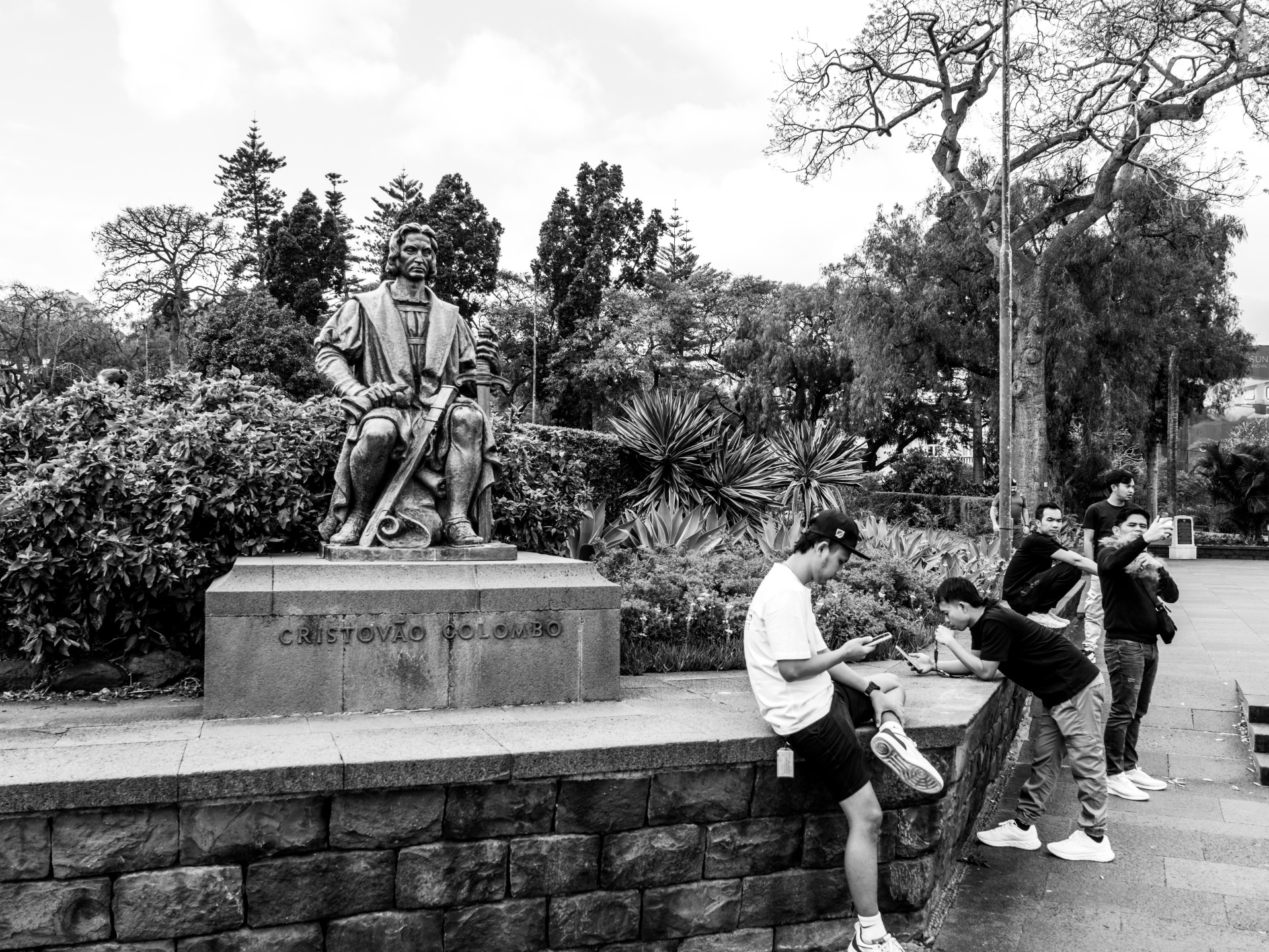 Christopher Columbus Statue in Santa Catarina Park, Funchal