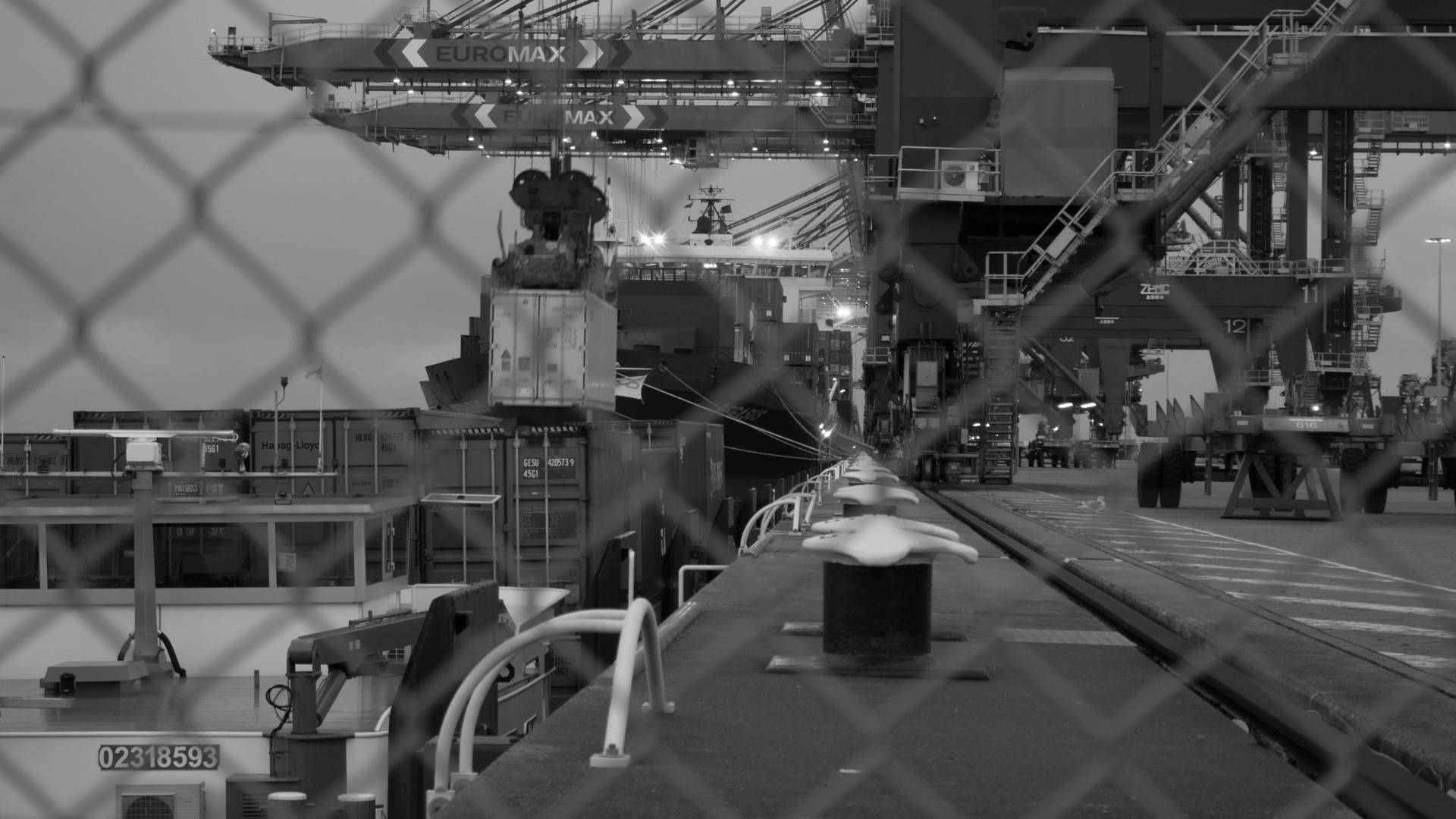 Industrial Port Activity at Maasvlakte 2