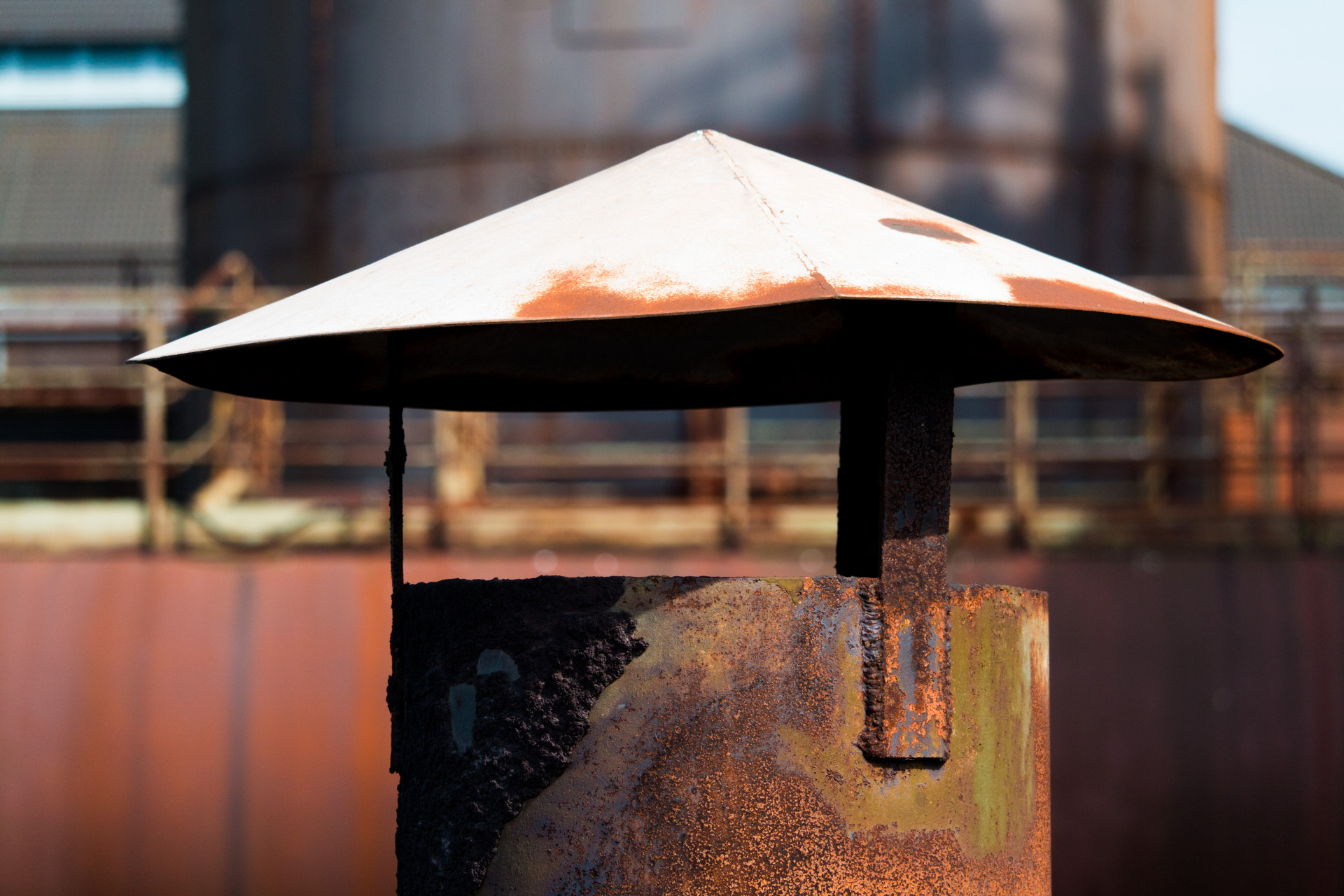 Rusty Industrial Chimney Vent