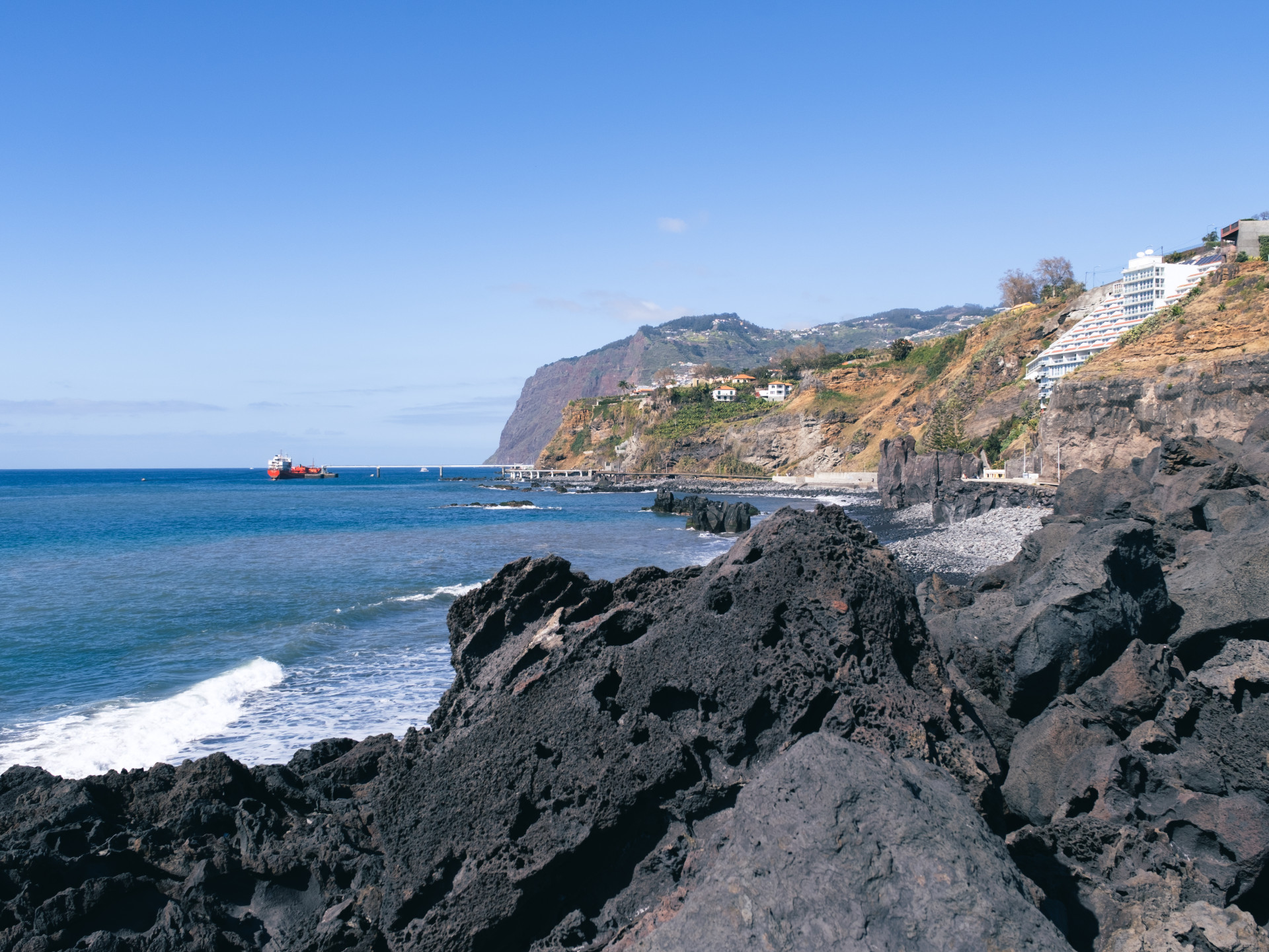 Basalt Coastline and Cabo Girão from Funchal