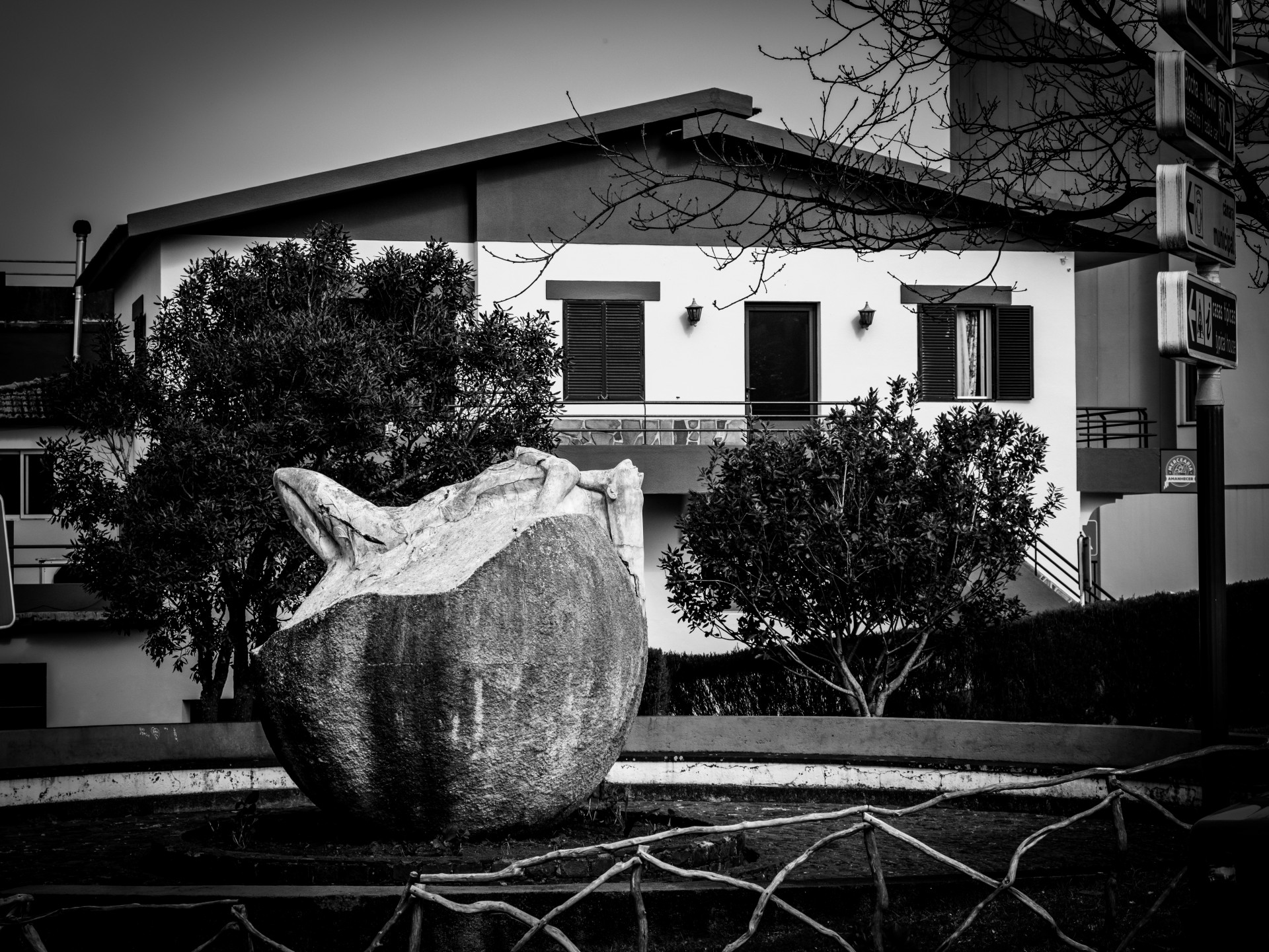 Abstract Stone Sculpture in Caniço, Madeira