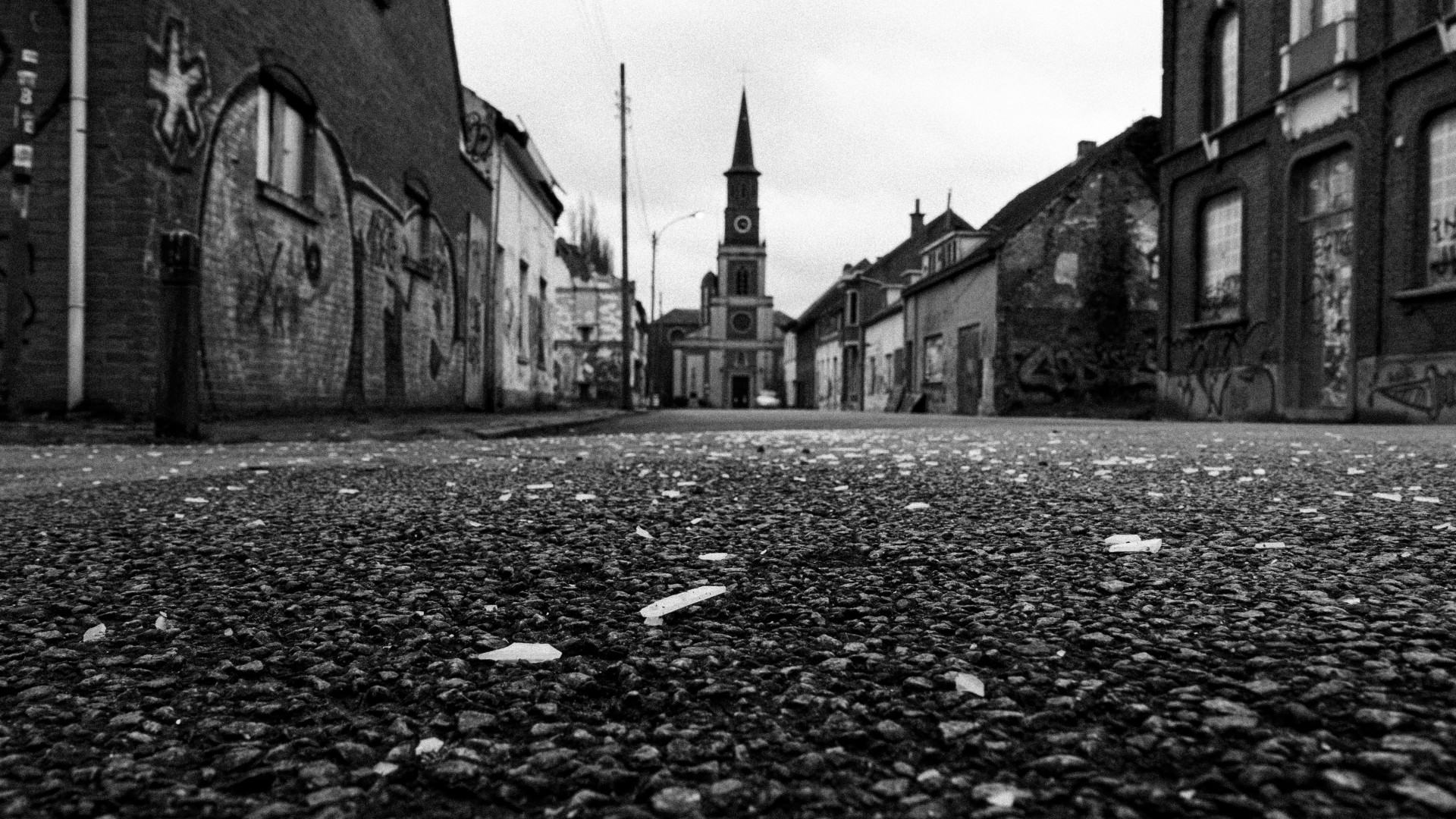 Desolate Street with Church View