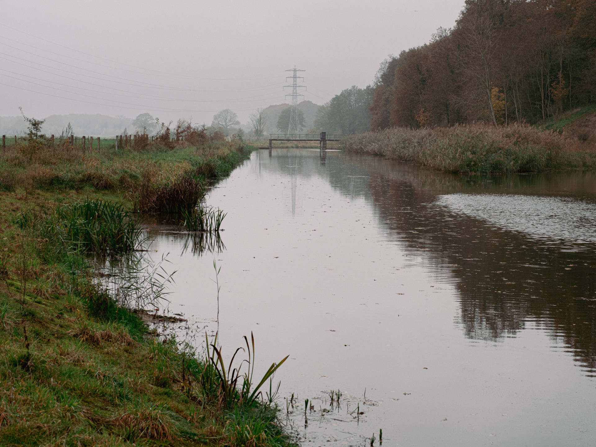 Tranquil Misty River