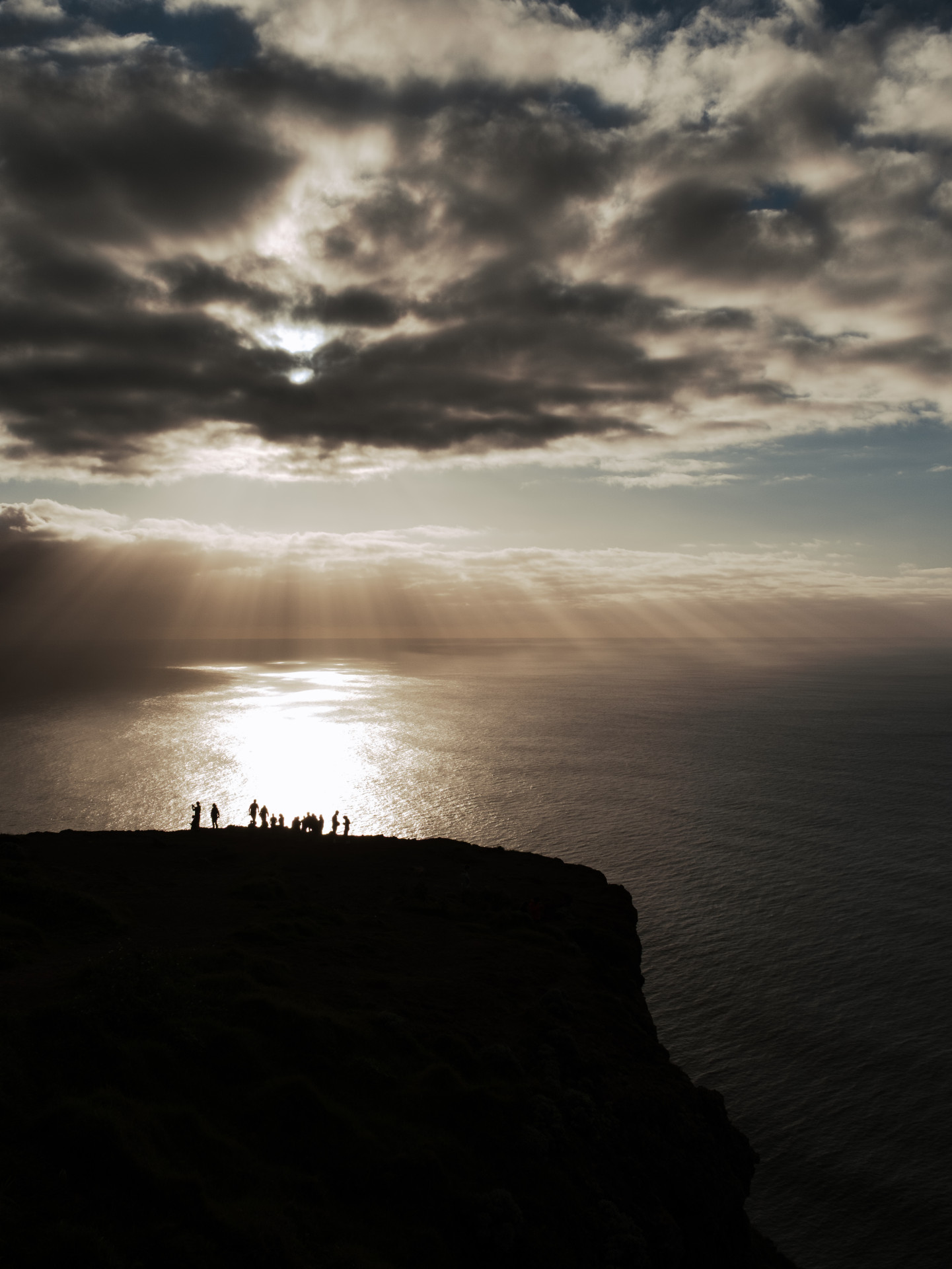 Sunset Silhouettes at Ponta do Pargo Cliffs, Madeira