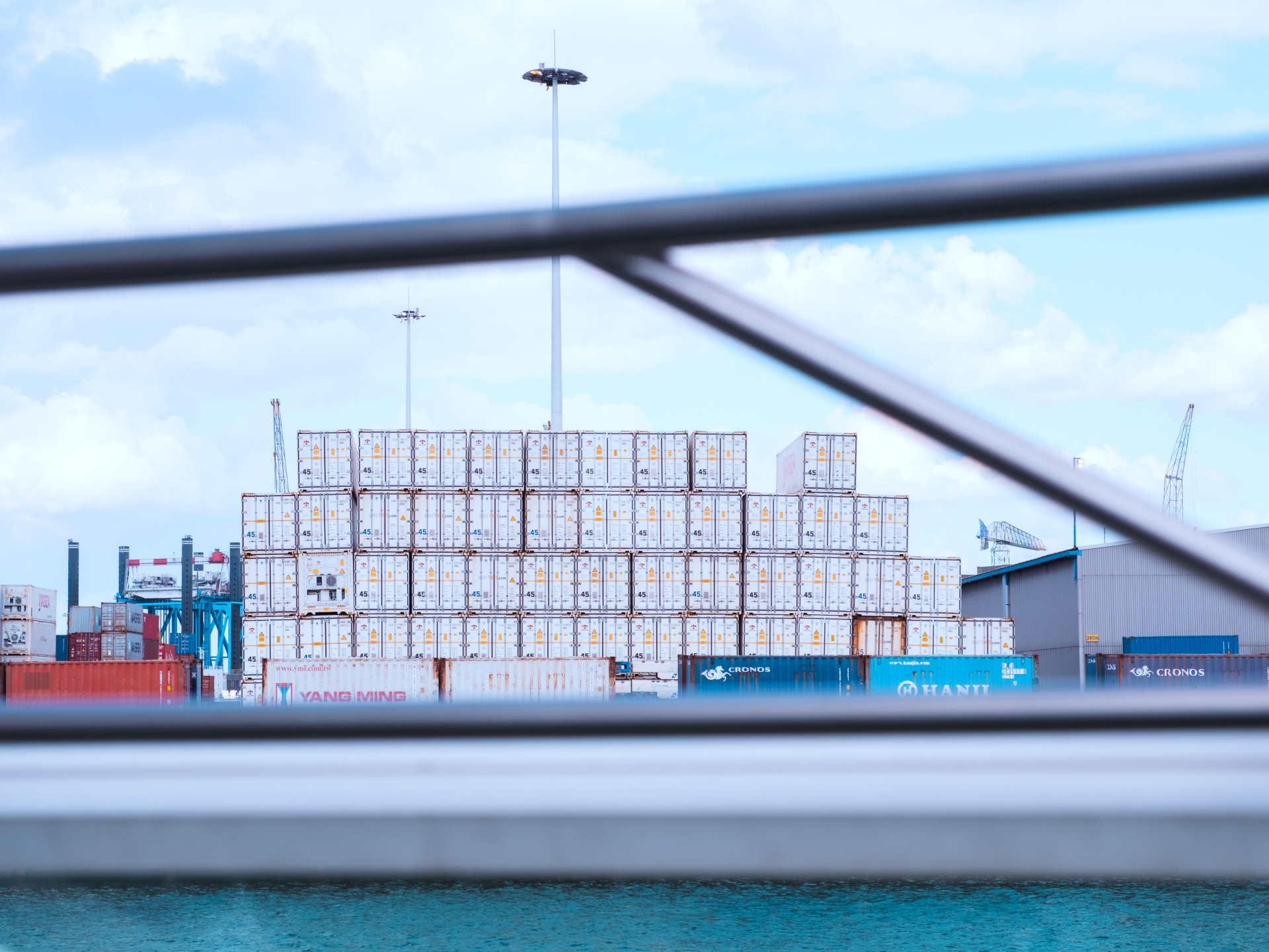 Containers at Rotterdam Port