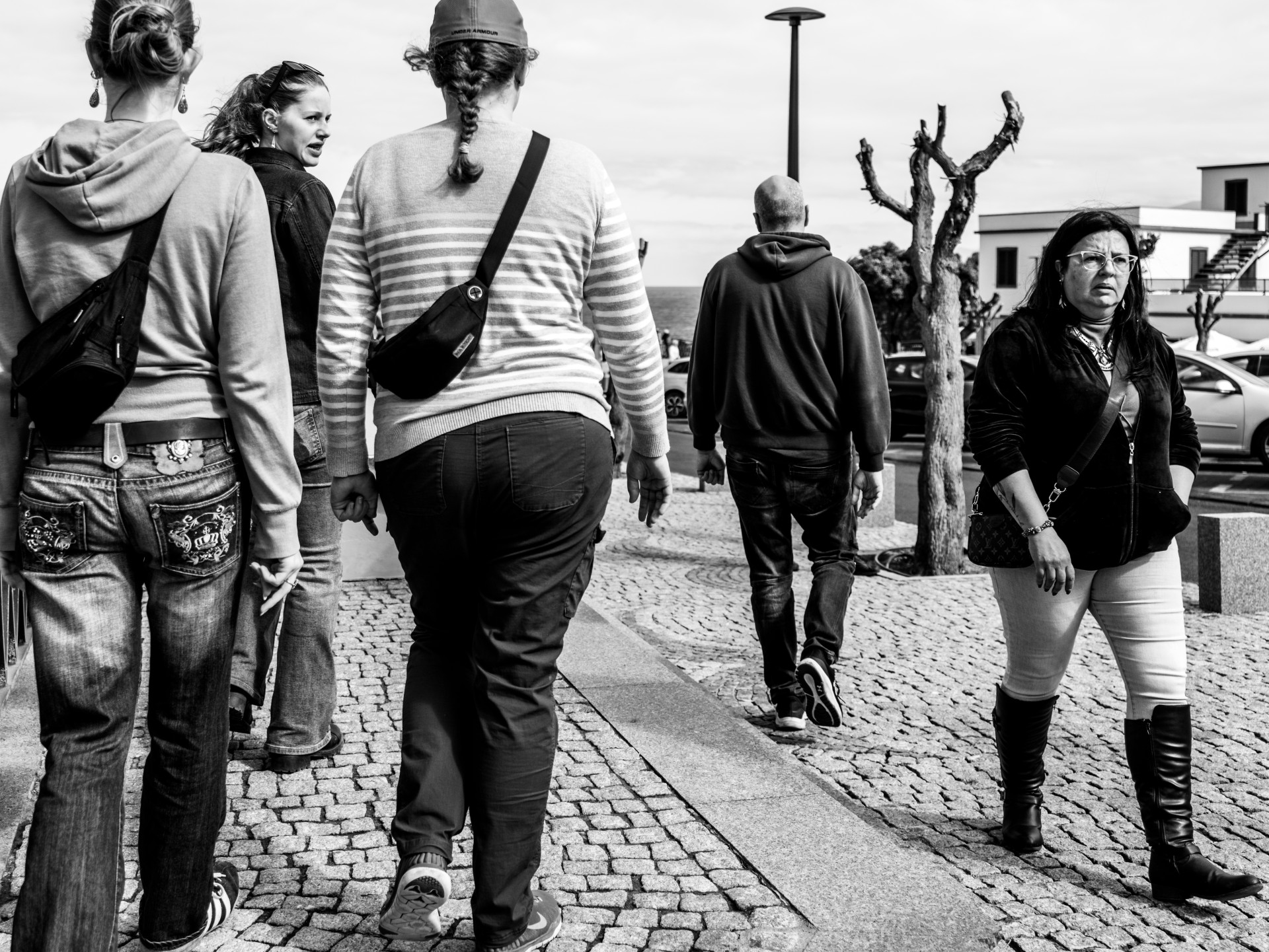 Street Scene on Promenade in Ponta do Sol, Madeira