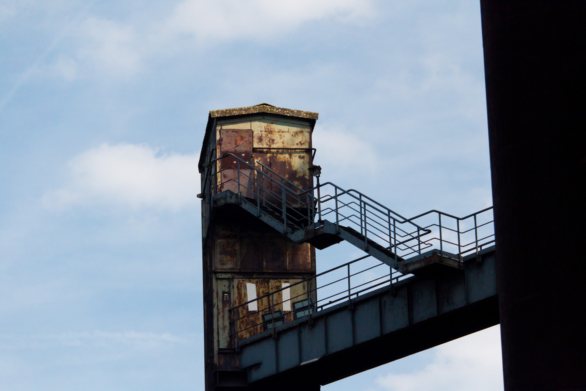 Rustic Industrial Tower Against Sky
