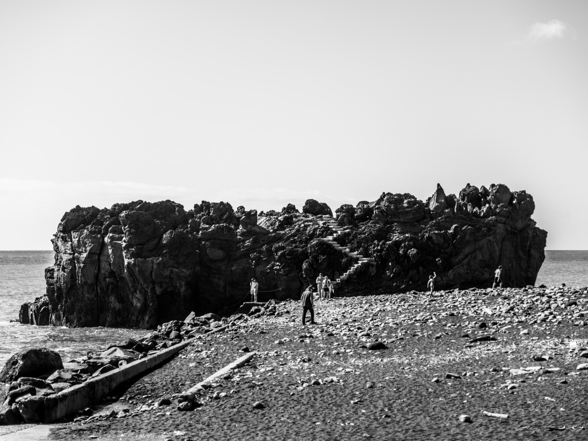 Volcanic Sea Stack at Praia Formosa, Madeira