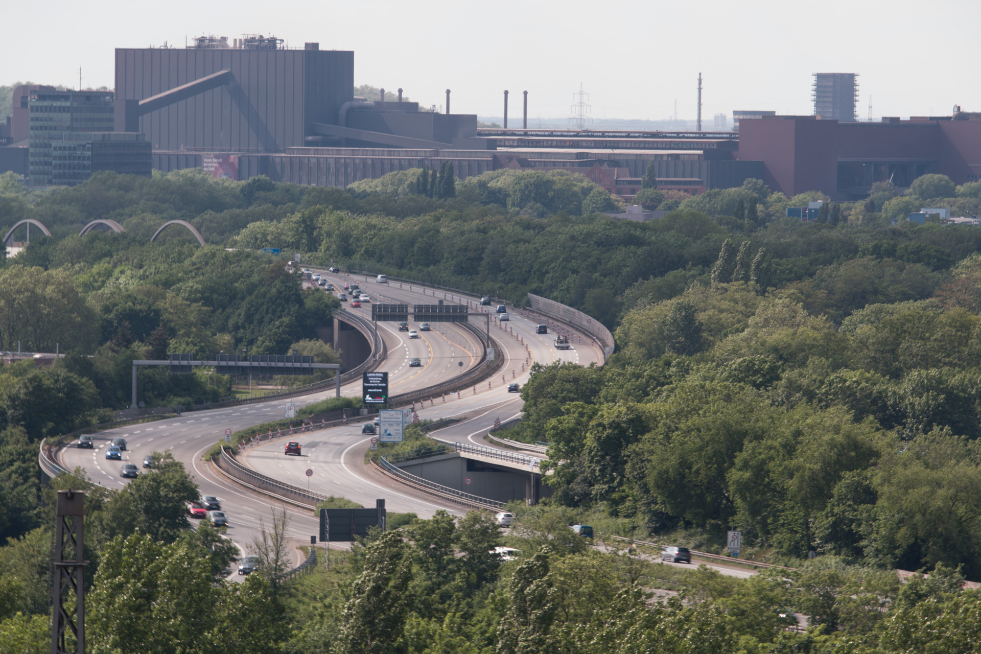 Highway Through Lush Greenery