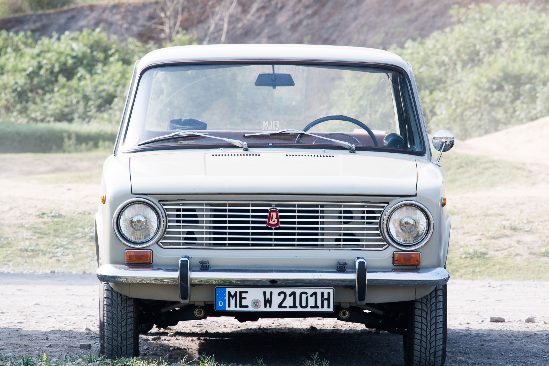 Vintage Lada Car Front View