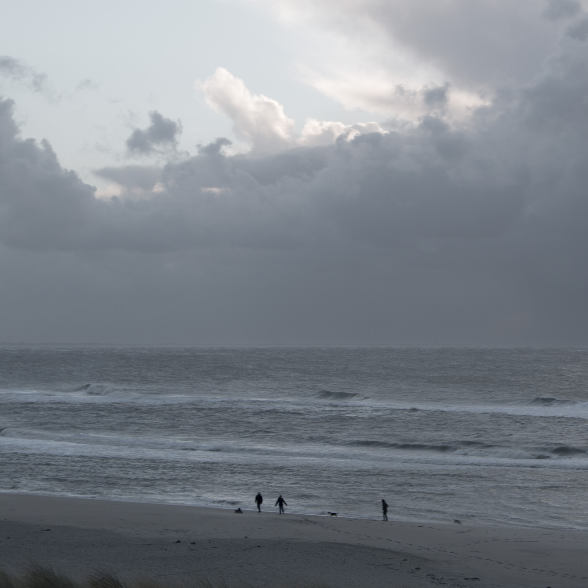 Dramatic Skies Over Maasvlakte Beach