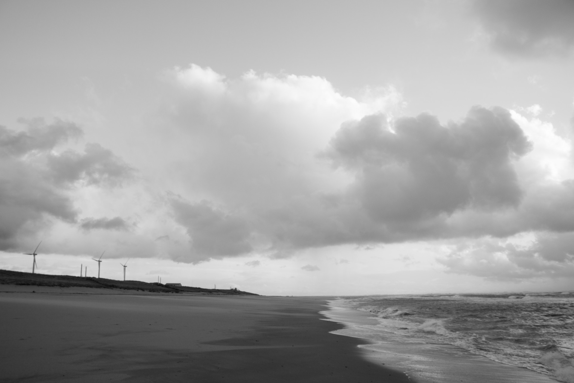 Wind Turbines on Maasvlakte Beach