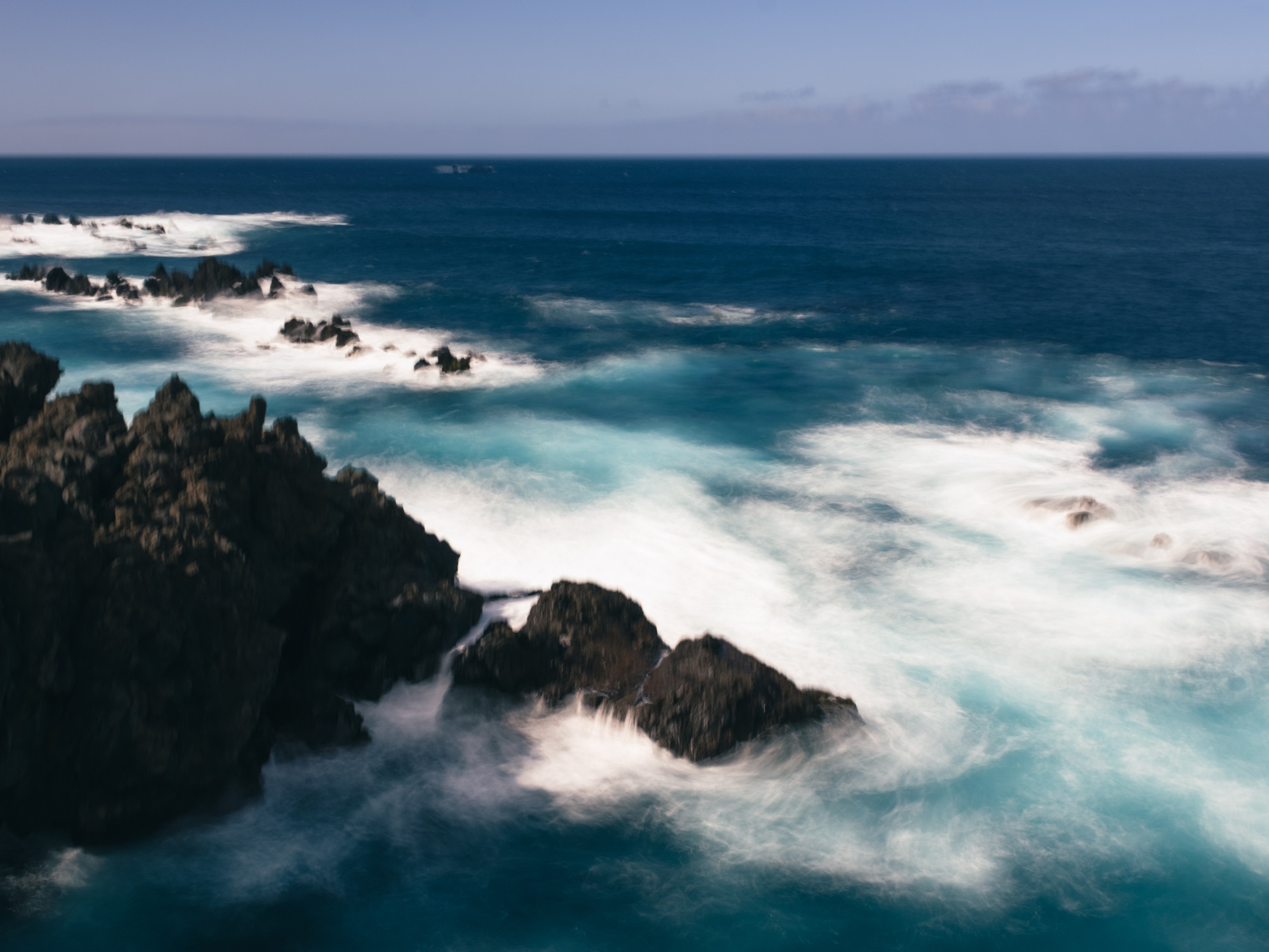 Volcanic Basalt Coastline near Porto Moniz, Madeira