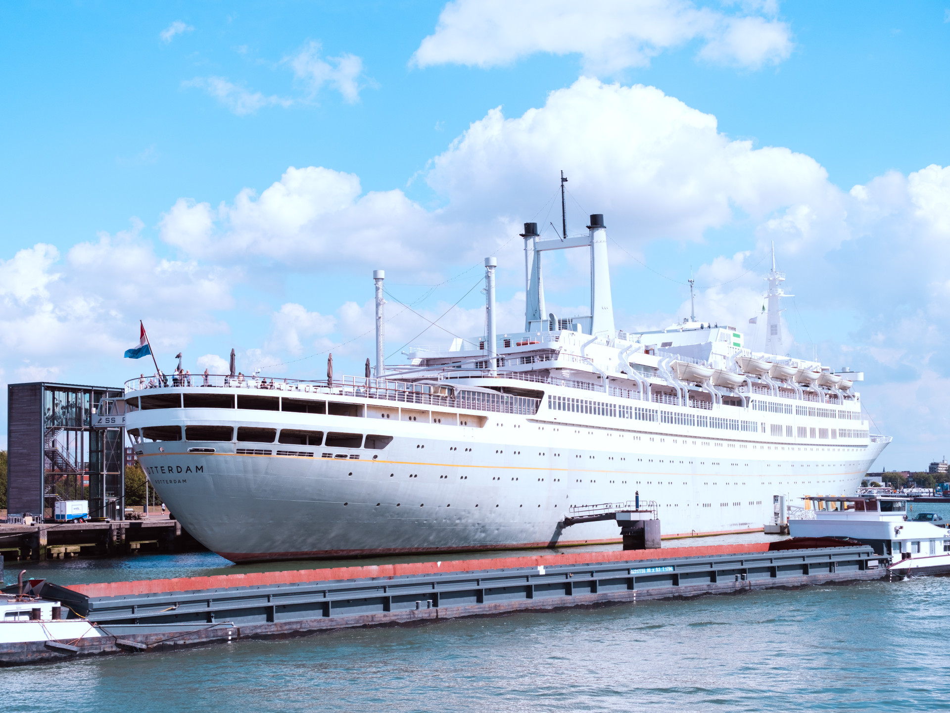 Cruise Ship in Rotterdam Harbor